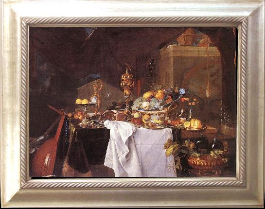 framed  Jan Davidsz. de Heem A Table of Desserts, Ta126